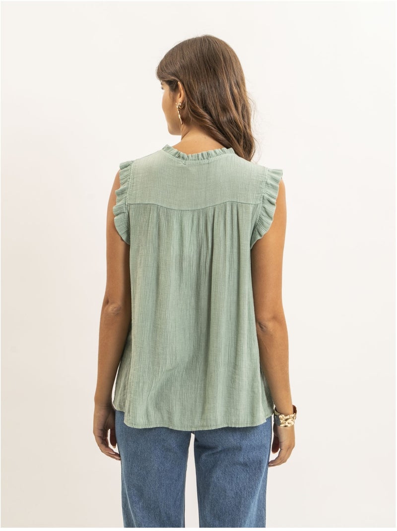 Blusa senza maniche FUJELIA Verde pistacchio - Kiabi