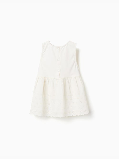 Blusa senza maniche in cotone con ricamo inglese - Kiabi