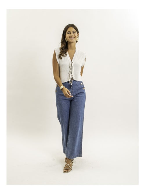 Blusa senza maniche smock OZAKIA - Kiabi