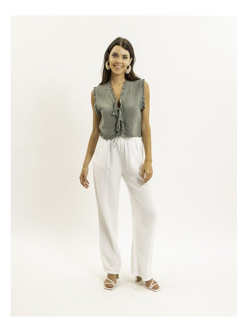 Blusa senza maniche smock OZAKIA - Kiabi