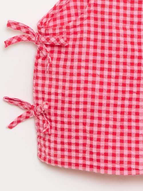 Blusa senza maniche vichy - Kiabi