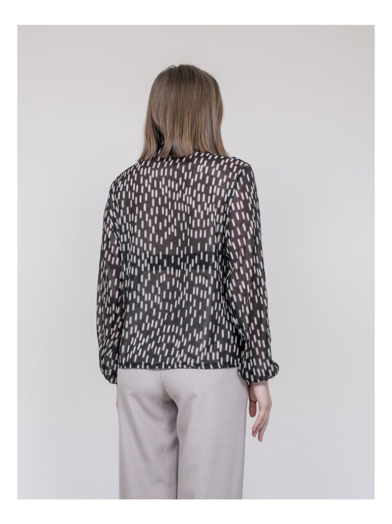 Blusa stampata ODIVINE Nero - Kiabi