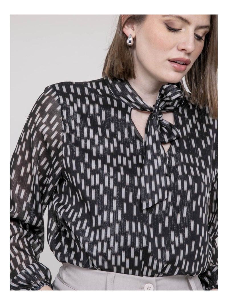 Blusa stampata ODIVINE Nero - Kiabi