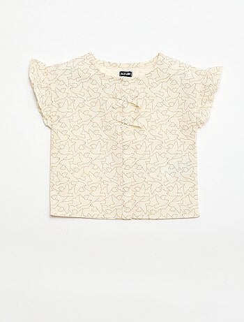 Blusa stampata 'uccelli'