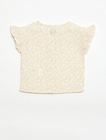 Blusa stampata 'uccelli'