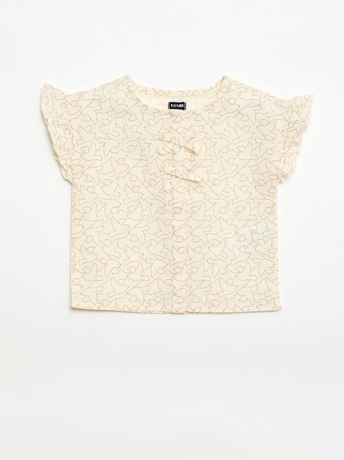 Blusa stampata 'uccelli' - Kiabi