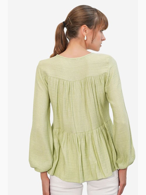 Blusa testurizzata nodo davanti bdart - Kiabi Blusa testurizzata nodo davanti bdart - Kiabi