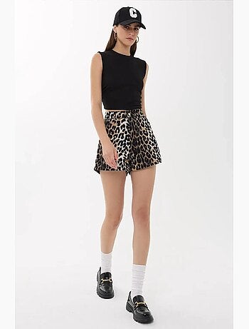 Blusa tinta unita con dettagli arricciati hiccup