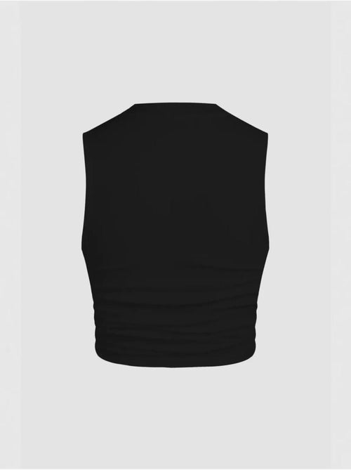 Blusa tinta unita con dettagli arricciati hiccup - Kiabi Blusa tinta unita con dettagli arricciati hiccup - Kiabi