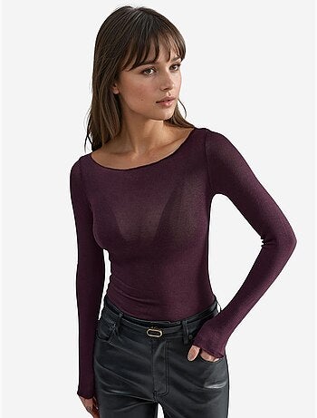 Blusa ultraleggera in misto cashmere con scollo a barca hiccup