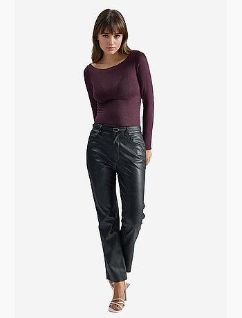 Blusa ultraleggera in misto cashmere con scollo a barca hiccup