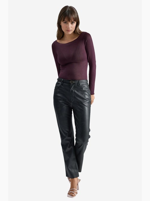 Blusa ultraleggera in misto cashmere con scollo a barca hiccup - Kiabi