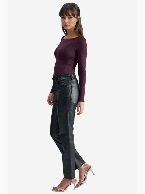 Blusa ultraleggera in misto cashmere con scollo a barca hiccup - Kiabi