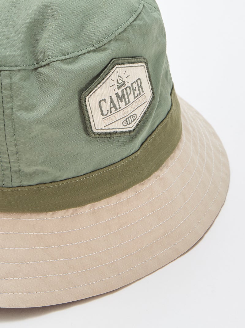 Bob bicolore stile camper Kaki - Kiabi