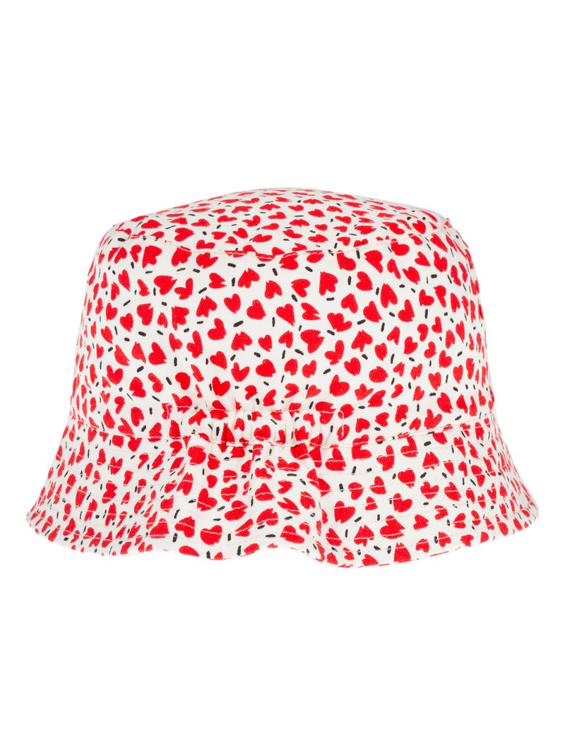 Bob Bob cœurs unisex bambino Isotoner Bianco Rosso - Kiabi