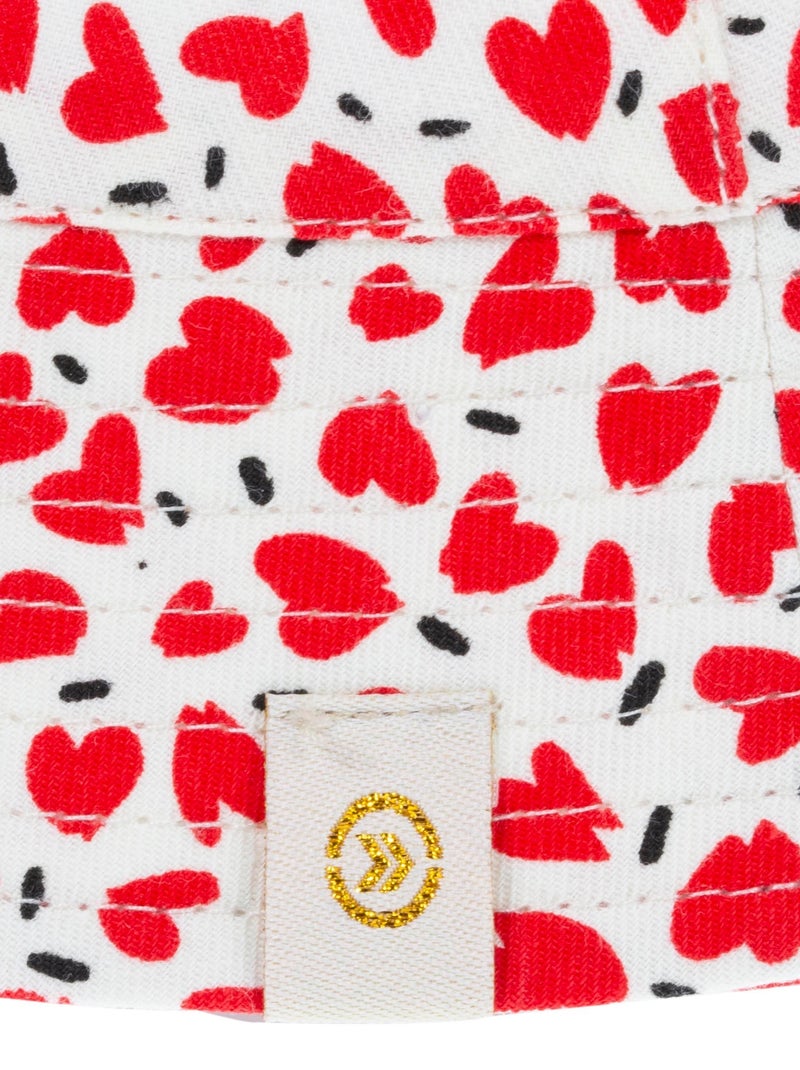 Bob Bob cœurs unisex bambino Isotoner Bianco Rosso - Kiabi