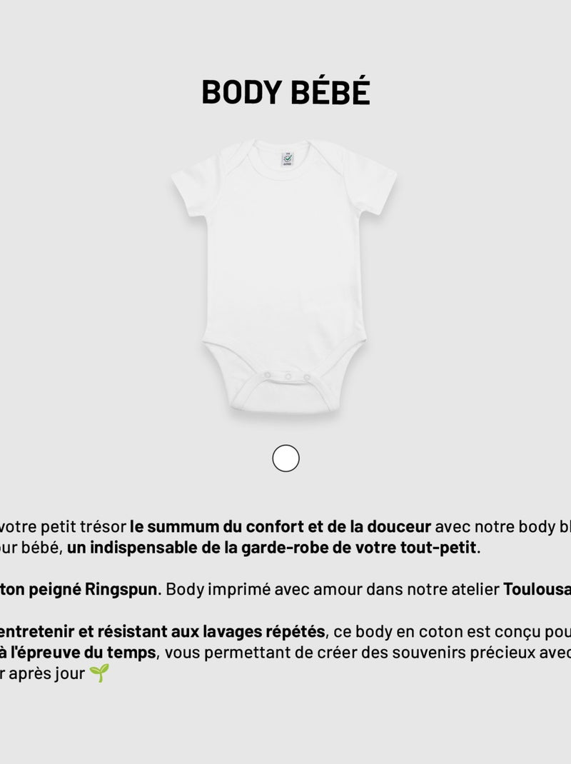 Body - AMOUR TYPO USA Bianco - Kiabi