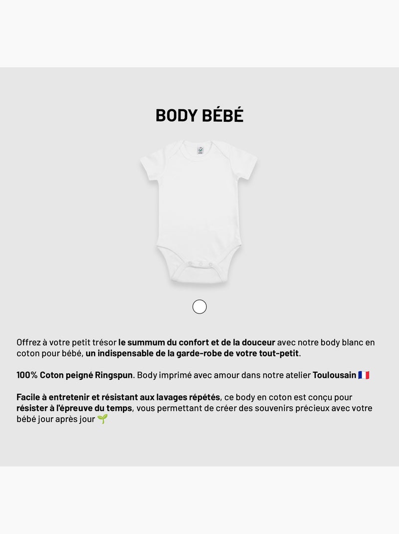 Body - JE SUIS UNE PRINCESSE Bianco - Kiabi