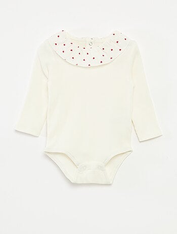 Body a costine con colletto