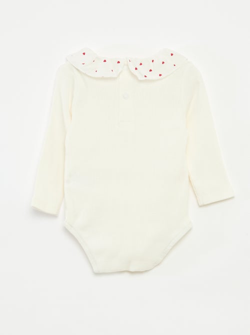 Body a coste con colletto - Kiabi