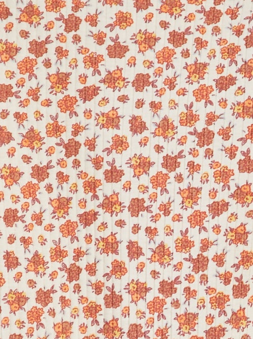 Body a coste con motivo floreale - Kiabi