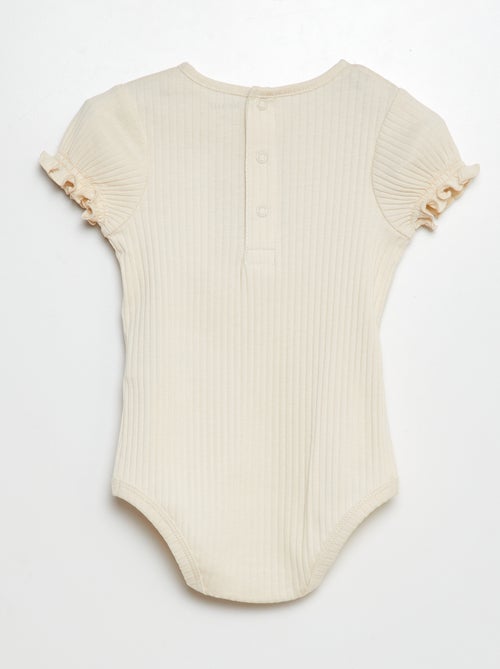 Body a coste con motivo floreale - Kiabi