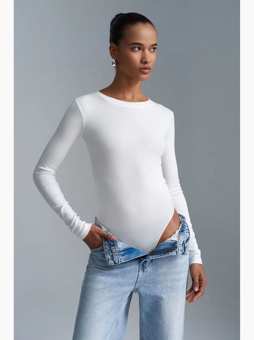 Body a jersey slim fit con scollo a girocollo dilvin - Kiabi