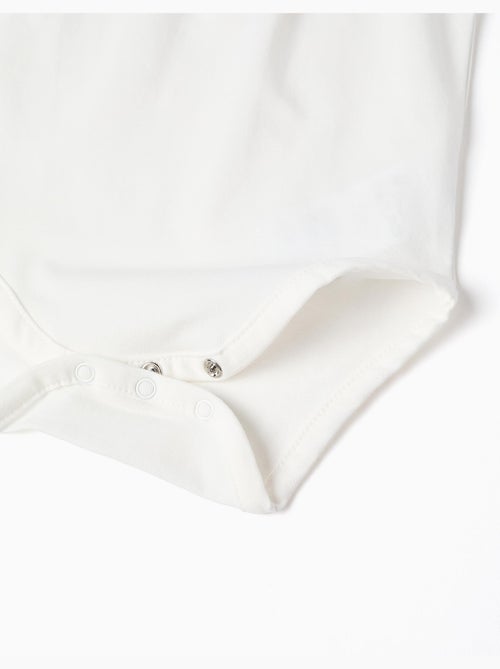 Body a manica corta con colletto ricamato - Kiabi