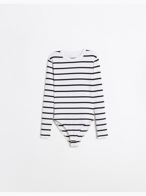 Body a manica lunga a righe, MO Fashion - Kiabi Body a manica lunga a righe, MO Fashion - Kiabi