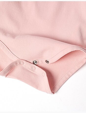 Body a manica lunga con colletto arricciato