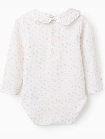 Body a manica lunga con motivo floreale