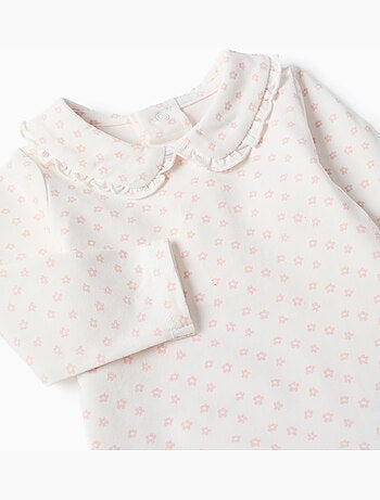 Body a manica lunga con motivo floreale