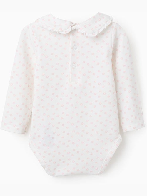 Body a manica lunga con motivo floreale - Kiabi