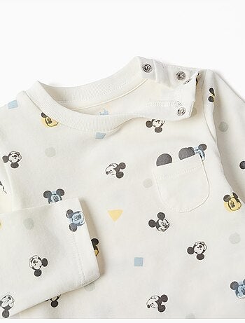 Body a manica lunga con motivo Mickey