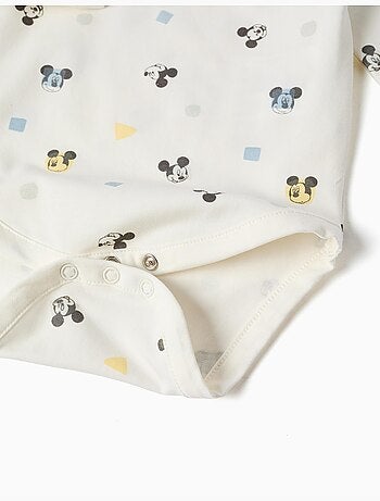 Body a manica lunga con motivo Mickey