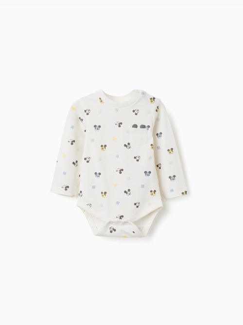 Body a manica lunga con motivo Mickey - Kiabi Body a manica lunga con motivo Mickey - Kiabi