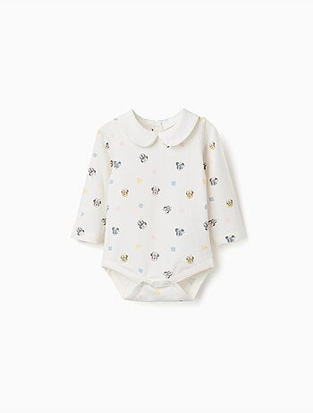Body a manica lunga con motivo Minnie