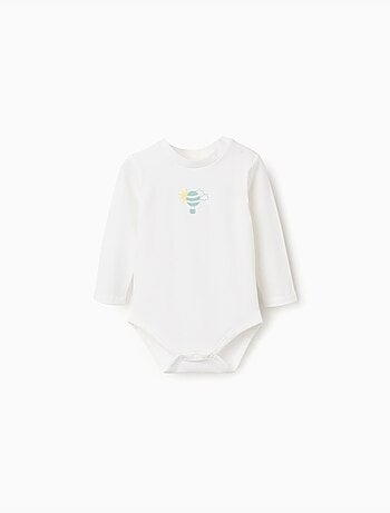 Body a manica lunga con stampa mongolfiera