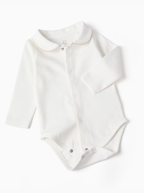 Body a manica lunga + salopette a righe - Kiabi Body a manica lunga + salopette a righe - Kiabi
