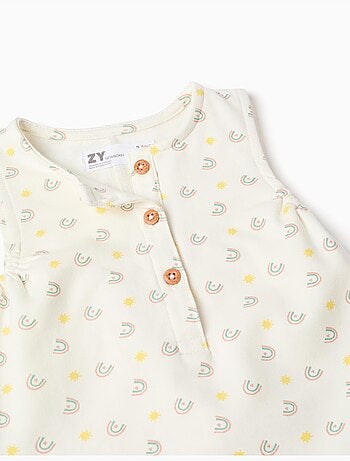 Body a manica lunga + tuta con motivo