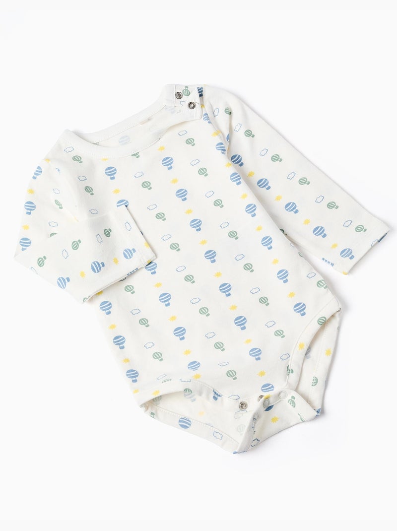 Body a manica lunga + tuta Verde chiaro - Kiabi