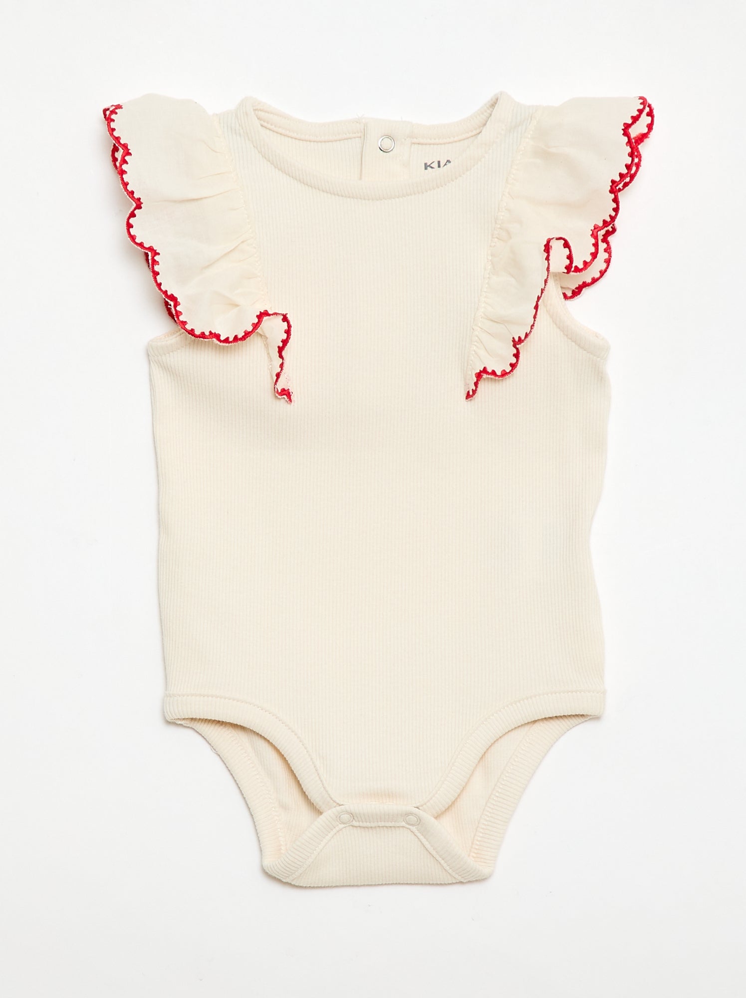 Body a maniche corte con volant