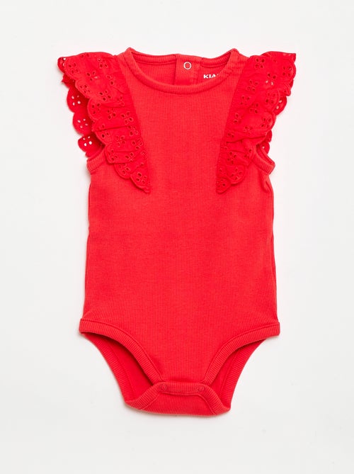 Body a maniche corte con volant - Kiabi