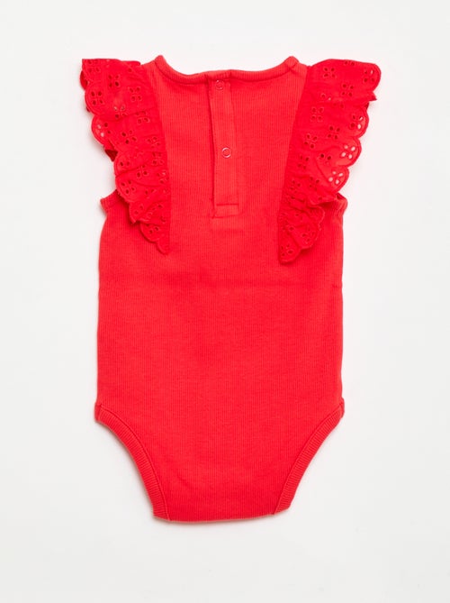 Body a maniche corte con volant - Kiabi