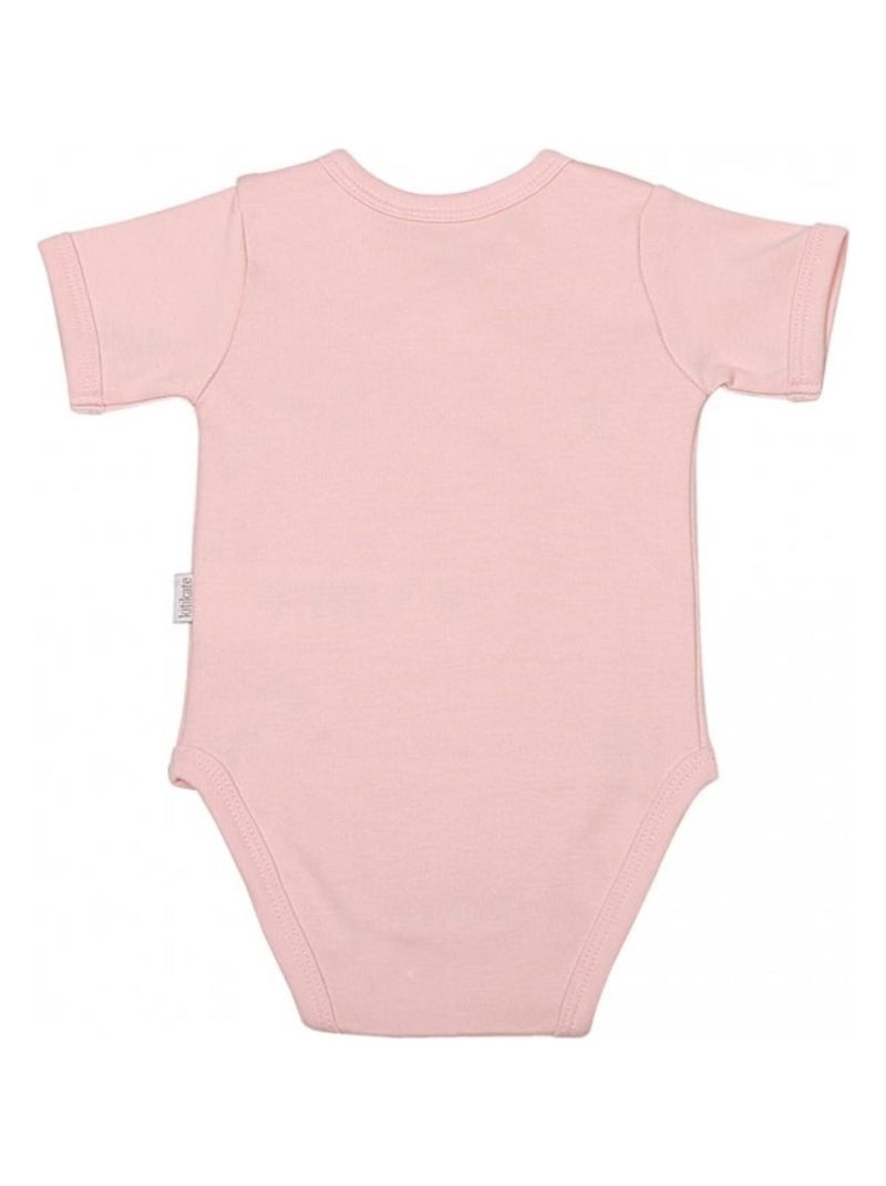 Body a maniche corte in cotone biologico - modello basic | kitikate | kitikate Rosa - Kiabi