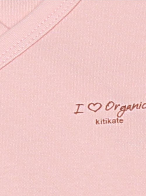 Body a maniche corte in cotone biologico - modello basic | Kitikate - Kiabi