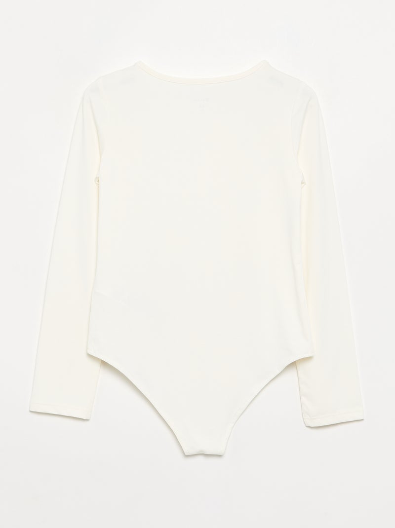 Body a maniche lunghe Bianco - Kiabi