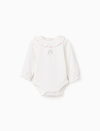 Body a maniche lunghe con stampa arcobaleno