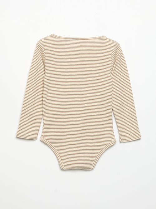Body a maniche lunghe e collo abbottonato - Kiabi Body a maniche lunghe e collo abbottonato - Kiabi