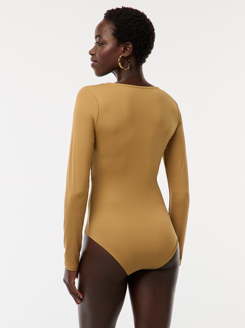 Body a maniche lunghe e collo rotondo - Kiabi